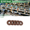 Oil Seal FKM Rubber 15x35x7mm High Pressure Brown 5 Pcs