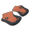Honda & Harley - Black / Brown Leather Heat Saddle Shield Deflector