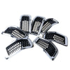 Jeep Cherokee 7 x pcs Chrome Honeycomb Mesh Grill Inserts Cover (2014-2018)