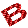 Car Badge Emblem Red Alphabet Letter B Decal Sticker