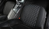 Universal Cars Black PU Leather Front Seat Bottom Cover Pad