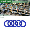 Car Oil Seal / 50x70x8mm 5 Pcs / Seal Ring Rotary Shaft TPU Blue