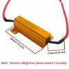 LED Bulb Fast Hyper Flash Turn Signal Kit 6-ohm 50W Load Resistor (N/A)