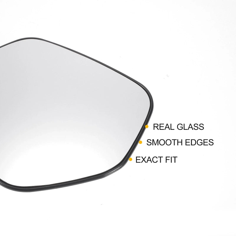 Honda HR-V Left Side White Mirror Glass w/ Back (2014-2020)