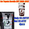 Toyota Corolla Glossy Wood Grain Console Panel Cover (2009–2013)