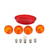 T100 Scrambler Speedmaster Turn Signal Covers Amber Tail Light Lens (2001-2023)