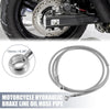 Brake Line 66.93in 10mm Motorcycle Hydraulic Line Oil Hose Stainless Steel