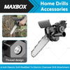 Three-Jaw Collet Drill 6" Electric Drill Converter to Chainsaw Wrench