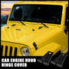 Jeep Wrangler 2007-2018 Black Engine Hood Hinge Covers