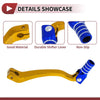 Kayo T6 Gold Tone Blue Silver Tone Folding Motorcycle Gear Shift Lever