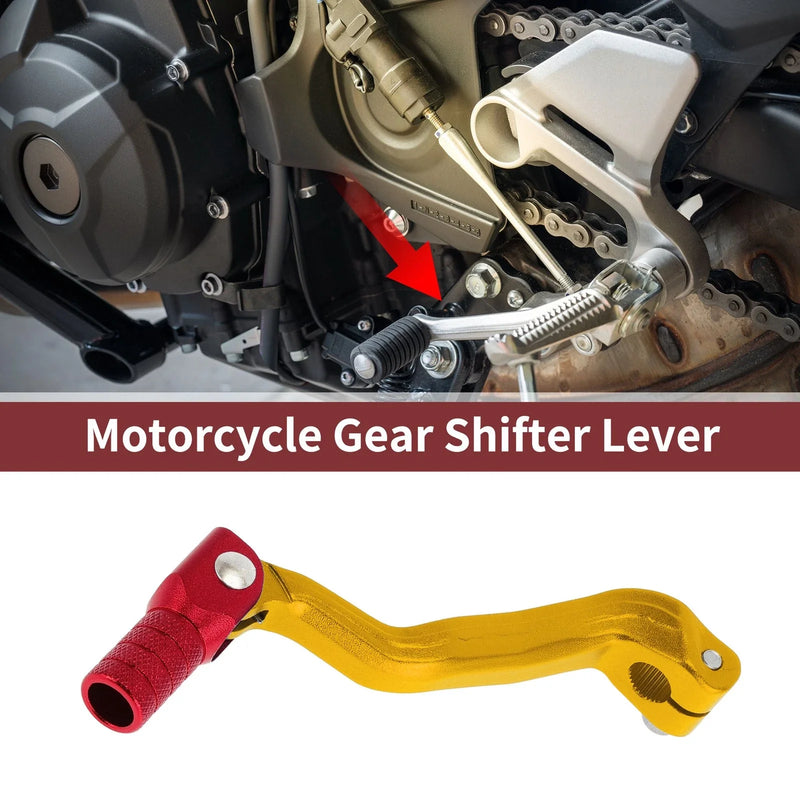 Bosuer M4 Gold Tone Folding Motorcycle Gear Shifter Lever
