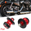 Kawasaki Pair M10x1.5 Red Aluminum Alloy Motorcycle Swing Arm Spools