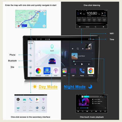 Kia Rio 6-64GB Wireless Carplay Android Auto Head Unit Stereo Radio (2015-2016)