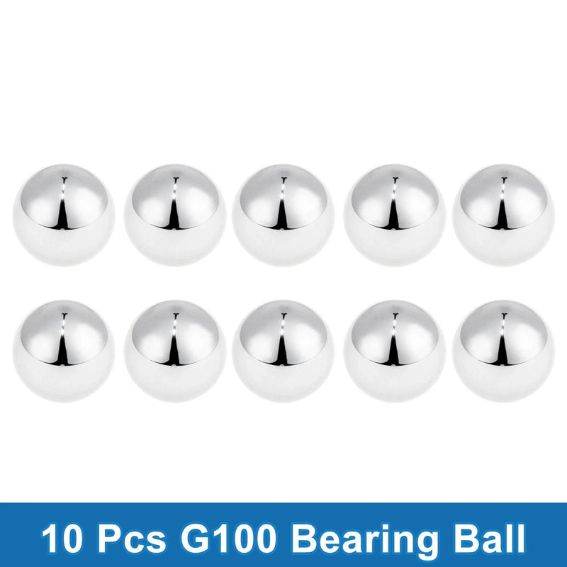 15.1mm Bearing Ball Steel G100 Precision Silver Tone 10 pcs