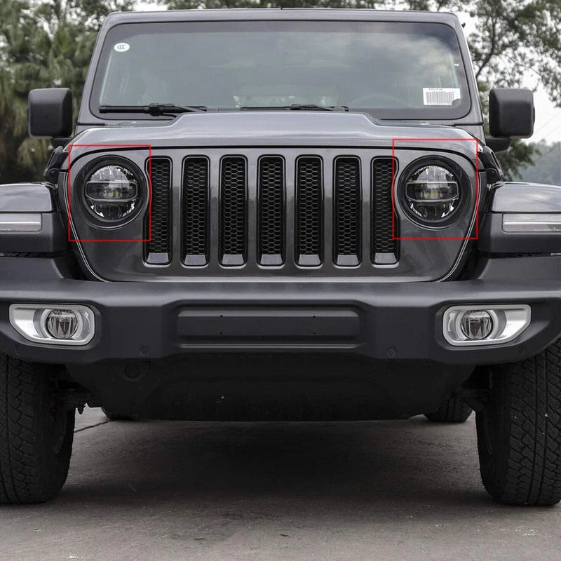 Jeep Wrangler JL 2 x Headlight Cover Trim (2018-2022)