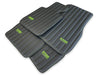 BMW Models with Leather ER56 Design Green Sewing Floor Mats (1990-2022)