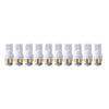 Car Interior License Lights - 2825 192 194 5050 White 10x T10 LED Bulbs