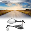 M10 / Rear View Mirrors / Motorcycle Handlebar Carbon Fiber Pattern Black