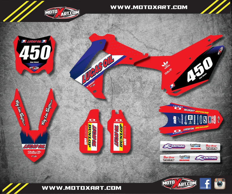 Honda CRF 450 (2013-2016) ACTIVE STYLE Stickers Custom Graphics Full Kit