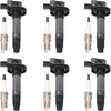 Ford Edge Explorer Lincoln MKS 6 x Ignition Coils & Spark Plugs (2007-2019)