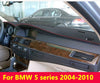 BMW E60 5 Series Red Leather Dash Cover Pad Mat (2004–2010)