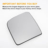 Ford Transit Left Upper White Mirror Glass w/ Back Convex Heated (2015-2023)