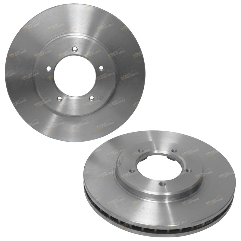 Toyota Hiace LH162 LH184 2 x Front Disc Brake Rotors Pair (2000–2004)