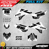 Yamaha TTR 50 (2006-2020) BURN Style Stickers Custom Graphics Full Kit
