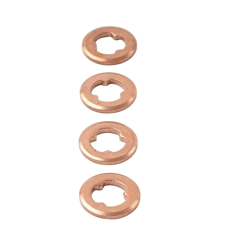 Mazda BT-50, Ford 4 x Copper Diesel Injector Nozzle Seal Washers (2006-2011)