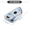 BMW 3 4 5 6 7 Series TPU Blue 4 Buttons Smart Key Fob Cover (2006-2023)