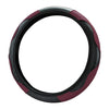SUV Wine Red Microfiber Leather Steering Wheel Cover 15"