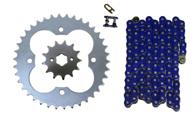 Honda TRX250X Fourtrax Blue 520x88 O-Ring Drive Chain & Sprockets