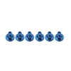 Bike Motor - Blue 6 x M6x10mm Titanium Alloy Torx Head Bolts