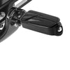 Harley Fat Bob Softail Black Driver Rider Foot Pegs (2018-2025)