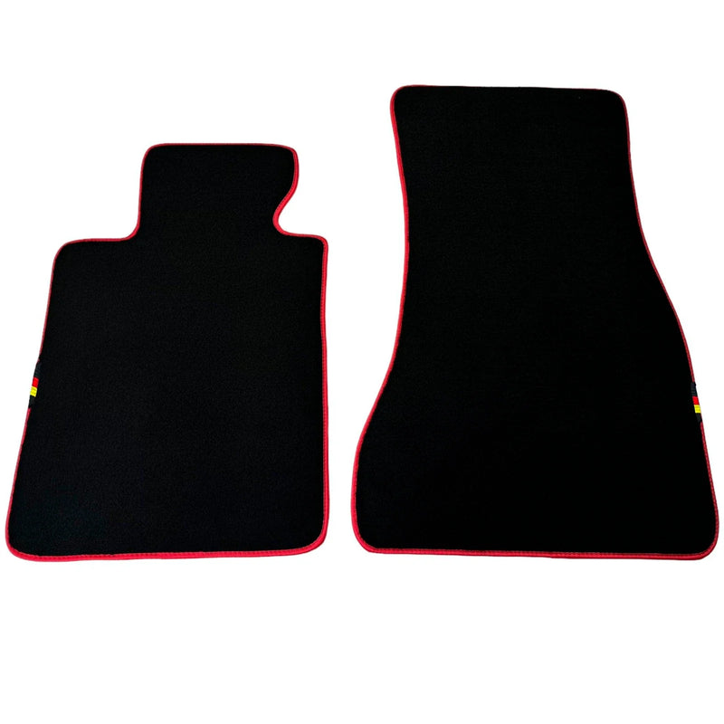 BMW X3 Series F25 SUV (2010-2017) Red Trim AutoWin Black Floor Mats
