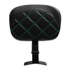 Harley Touring Road Glide Green Stitching Driver Backrest Pad (2009-2023)