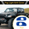 Jeep Wrangler JL Gladiator (2018-2023) - 1 Pair Blue Fog Light Grills