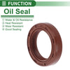 Oil Seal 26x37x7mm Brown 5 Pcs Rotary Shaft Seal FKM Rubber
