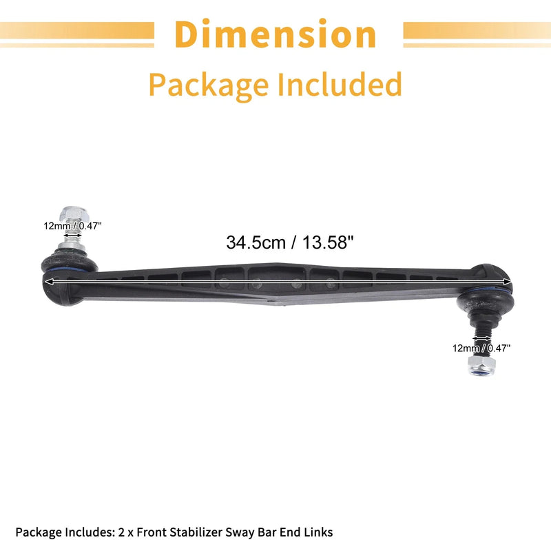 Chevrolet Sonic 2x Front Sway Bar Links Stabilizer Link (2012-2020)