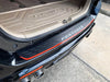 Toyota Fortuner Red Matte Black Rear Bumper Step Door Scuff Plate Cover (15-22)