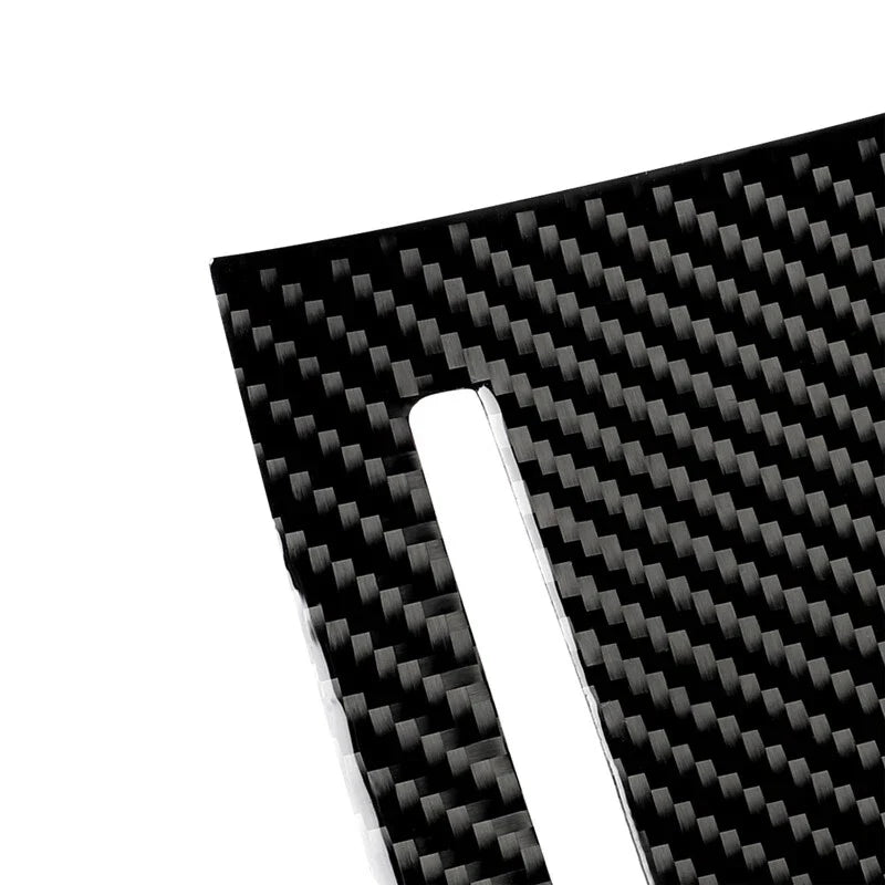Tesla Model X Carbon Fiber Center Console Cup Holder Box Trim Sticker fit