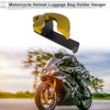 V-Type Double Hook Aluminum Alloy Motorcycle Hanging Hook with Wrench Gold Tone