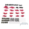 Honda CBR250R CBR300R Red Fairing Bolt Kit 2 x Body Screws Nuts Set (2011-2020)