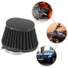 Motorcycle Black 51mm Round Tapered Air Filter Cleaner