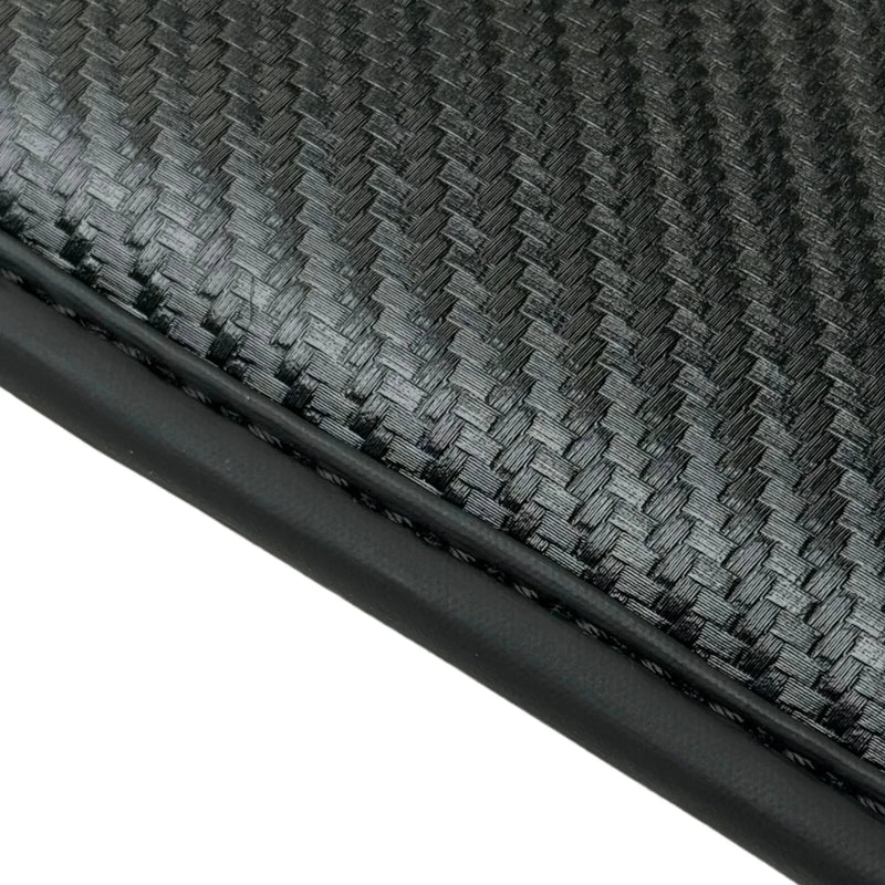 Audi Q5 8R (2008-2017) with Carbon Design - 2 x Mats Black Floor Mats