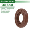 Make Model Oil Seal / 22x42x7mm / FKM Rubber High Pressure Brown 5 Pcs