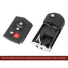 Mazda 3 5 6 RX-8 CX-7 CX-9 Smart Remote Flip Key Fob Shell Case 4 Buttons (2004-2020)