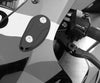 Honda CBR1000RR (2020-2023) 2 x Gray Rearview Mirror Block Off Base Plates