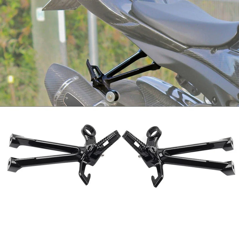 Suzuki GSXR1000 GSX-R 1000 Black Rear Passenger Footrest Bracket (2007-2008)