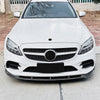 Mercedes Benz C Class W205 Carbon Look Front Spoiler Lip (2019-2021)
